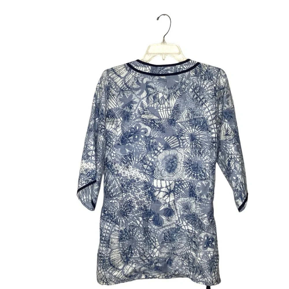 Tory Burch Top/Swimsuit Cover Sz S Blue EUC - Picture 5 of 10